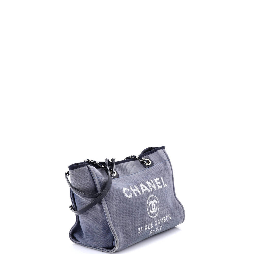 Chanel Deauville Tote Canvas Small #220349C23B - Picture 2 of 8